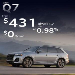 Audi Q7 from $431 biweekly 